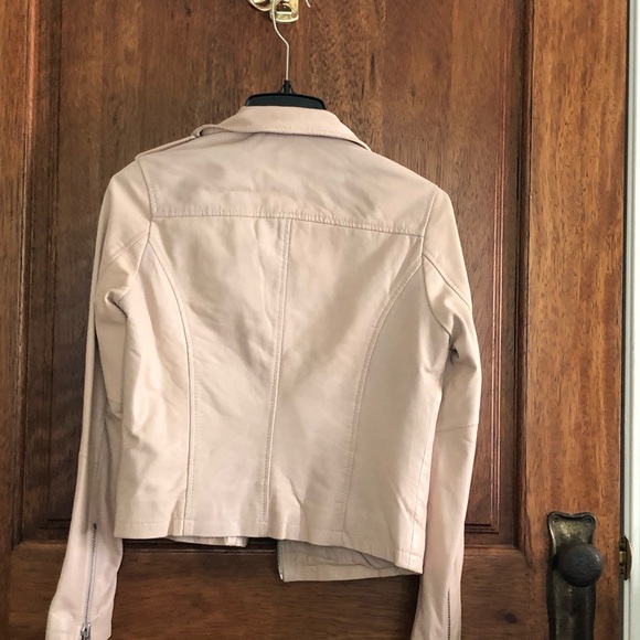 Doma leather jacket. Nude pink, size XS - Picture 3 of 4